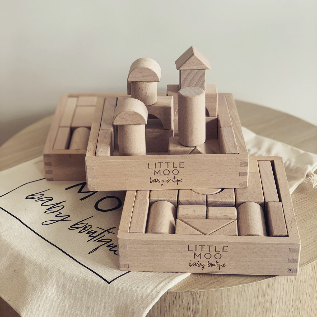 Wooden Blocks Box Set Little Moo Baby Boutique