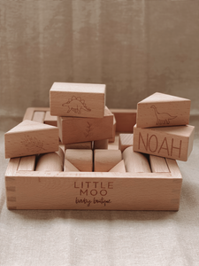 Personalised Wooden Blocks Box Set