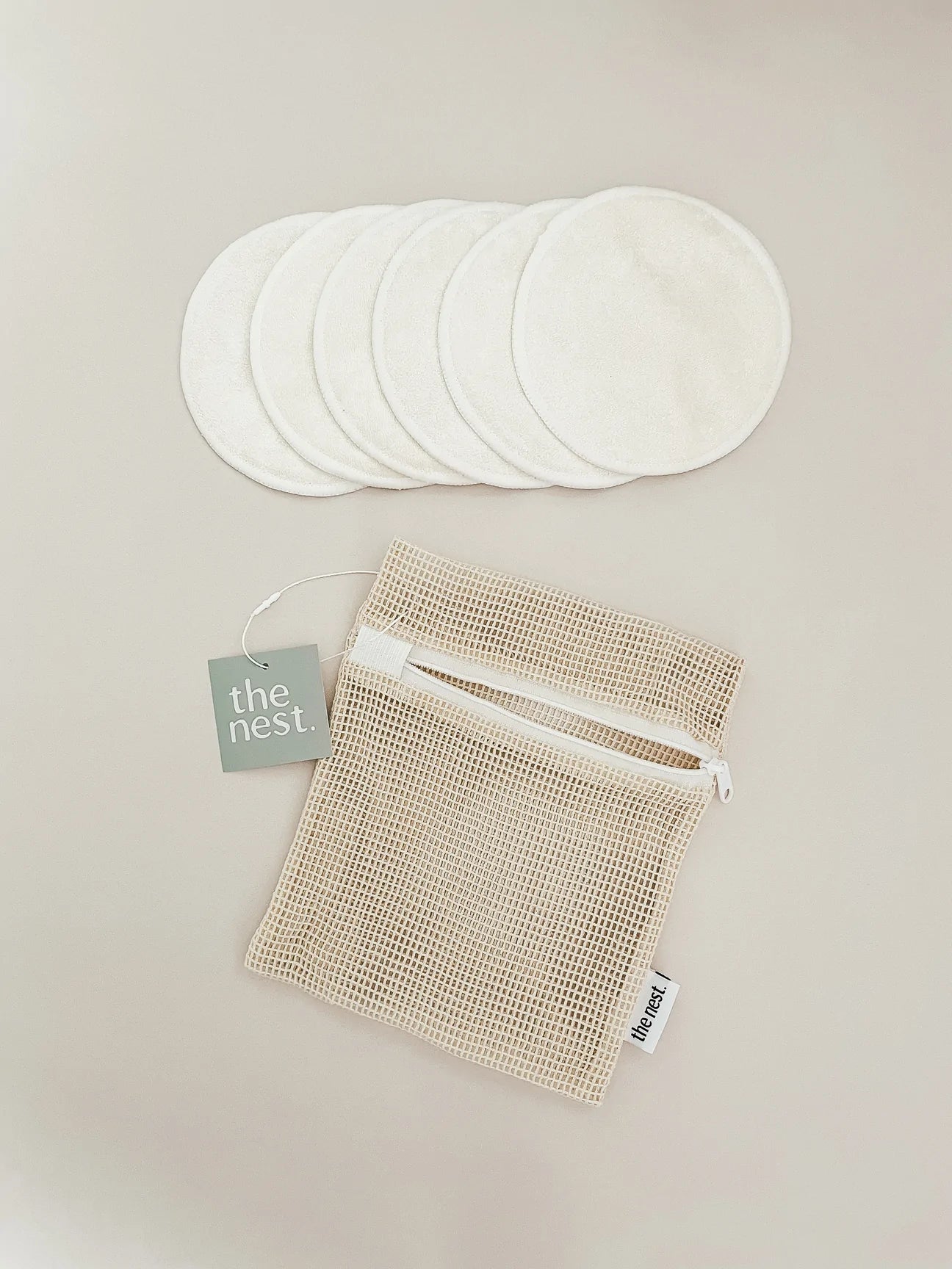 Reusable Bamboo Breast Pads - 6 pack (The Nest Australia)
